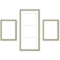 Möbel Kraft Bilderrahmen-Set ¦ holzfarben ¦ Kunststoff ¦ Maße (cm): B: 23 H: 50 T: 2.5