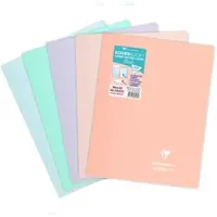 Clairefontaine 10x Koverbook Blush Heft 24x32 cm, 24 Bl 90g, französische Lineatur Seyés, zweifarbiger Einband aus opakem PP - Sortiert 984481C