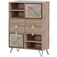 Gutmann Highboard ¦ holzfarben ¦ Maße (cm): B: 90 H: 165 T: 45.0