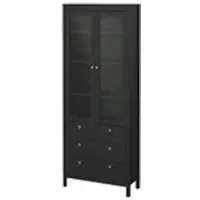Home affaire Vitrine ¦ schwarz ¦ Maße (cm): B: 78,1 H: 199 T: 32.5