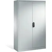 C+P Aktenschrank Acurado mit Drehtüren, 5 Ordnerhöhen, H1950xB1200xT500mm Weißaluminium