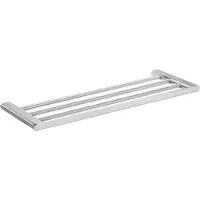 BRILLANTBAD BORGANIC Handtuchablage Edelstahl poliert 640x20x214 mm für Bad & Küche >> zum Bohren
