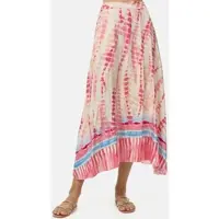 PM Damen Sommerlicher Batik Maxirock in 3/4 Länge in Einheitsgröße PM57