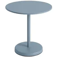 Muuto - Linear Steel Bistrotisch Outdoor, Ø 70 x H 73 cm, hellblau