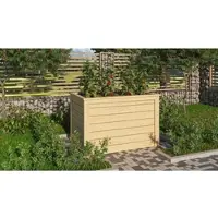 Karibu Hochbeet naturbelassen 650x980x640 mm Hochbeet Pflanzkasten Frühbeet Gartenbeet