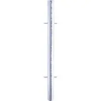 SCHAKE Mittelpfosten Stahlrohr Ø 60mm + 4 Verbindungslaschen Länge 1500mm, beschichtet