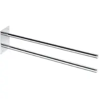 BRILLANTBAD BOMEGA Handtuchhalter Messing Chrom poliert 50x90x365 mm für Bad & Küche >> zum Bohren