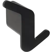 BRILLANTBAD BORGANIC BLACK Doppelkleiderhaken Links Edelstahl Zink Schwarz 39x68x58 mm für Bad & Küche >> zum Bohren