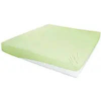 Möbel Kraft Jersey-Elasthan Boxspringbetttuch , grün , Maße (cm): B: 150 H: 26