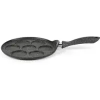 Excelsa Pfanne mit 7 Fächern Disco Cook Aluminium 44,4x26,5x8,5 cm Schwarz