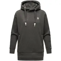 NAVAHOO Damen Kapuzensweatshirt Kuscheliger Hoodie mit Oversize Look Silberengelchen