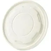 Greenbox Flachdeckel für Suppenbecher, Pappe, Ø 11,5 cm, weiß DHD04501 , 1 Karton = 10 Packungen à 50 Stück