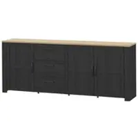 Möbel Kraft Sideboard Toneo , weiß , Maße (cm): B: 220 H: 87 T: 42.0