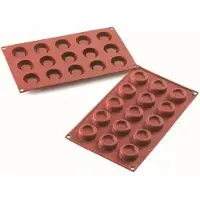 Schneider Silikon-Backform, Dessert Mini, rot 115076 , Höhe: 13 mm, Ø 40 mm
