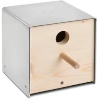 Keilbach Designprodukte Nistkasten, Edelstahl, Holzfront
