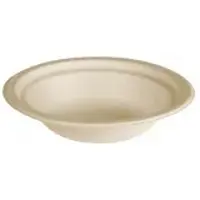 Biopak DUNI Einweggeschirr, Suppenteller, Bagasse, ø 180 mm, 450 ml 196402 , 1 Karton = 16 Packungen à 50 Stück