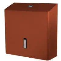 Ophardt hygiene SanTRAL Plus JRU 1 Toilettenpapierspender Jumborollen, Ø 330 mm 1423736 , Farbe: kupfer metallic, P CR