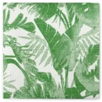 Sovie HORECA Serviette Magnus in Grün aus Linclass Airlaid 40 x 40 cm, 50 Stück Floral Palmen Blätter