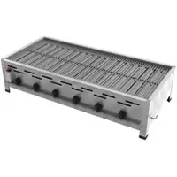 ChattenGlut Professional Gastrobräter 6-flammig Tischgerät 22,0kW und Edelstahlrost