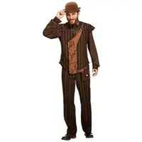 Buttinette Steampunk-Kostüm "Zeitreise" für Herren, braun