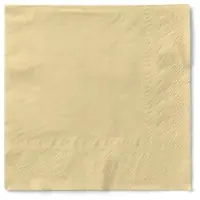 Mank Tissue Serviette Creme, 24 x 24 cm, 150 Stück -