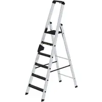 Proregal Stufen-Stehleiter 250 kg einseitig begehbar mit clip-step R13 6 Stufen