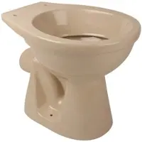 BELVIT Stand-WC Tiefspüler Abgang Wand Waagerecht Toilette WC Bahama Beige