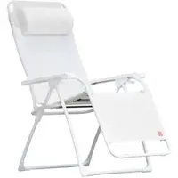 Fiam - Amida Relaxliege, Aluminium weiß / weiß