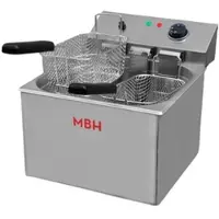 MBH - MAQUINARIA BAR HOSTELERÍA MBH - Elektrische Fritteuse mit 10 Litern für die Gastronomie. Tischfritteuse mit 3 Körben für Bar- und Restaurantküchen.