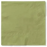 Mank Serviette in Oliv aus Tissue 3-lagig, 40 x 40 cm, 100 Stück