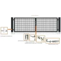 FA-Bausysteme Doppelflügeltor Anthrazit 2000 x 2000 mm