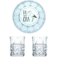 Nachtmann Whiskyglas mit Gravur Du Wirst Opa, 2er Set