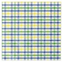 Sovie HORECA Serviette Emil in blau aus Tissue Deluxe, 4-lagig, 40 x 40 cm, 50 Stück - Struktur Karo