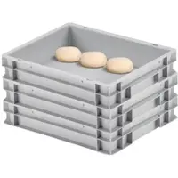 Chefgastro SuperSparSet 3 x Pizzaballenbox Ohne Deckel HxBxT 7,5 x 30 x 40 cm 9 Liter Teigwanne Für Pizzateig Sstapelbare Pizzabox