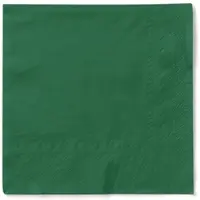 Mank Serviette in Dunkelgrün aus Tissue 3-lagig, 40 x 40 cm, 100 Stück