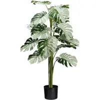 Creativ Green Künstliche Pflanze Monstera Variegata Halfmoon 115cm im Topf