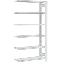 Regalwerk BERT Büroregal Anbaufeld HxBxT 2000x875x600mm 6 Fachböden für 5 Ordner