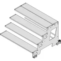 Hymer Industrietritt, Erweiterungsmodul, Stufenbreite 1000 mm, 4 Stufen