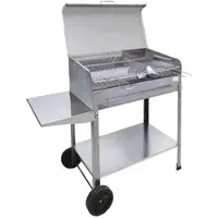 Mille Achille Medium - Handgefertigter Holzkohlegrill aus Edelstahl - 57,5x37cm
