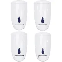 Plock GmbH Seifenspender Quicky - Kunststoff - 500 ml - weiß - 4 Wandspender