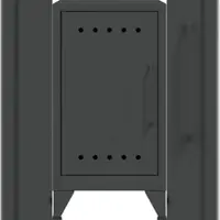 Bisley Fern Mini Ablageschrank aus Metall | Beistellschrank im Retro-Instustrial Design in anthrazitgrau