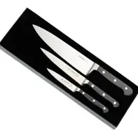 Johannes Giesser Messerfabrik Giesser Kochmesser-Set, 3-teilig, mit POM-Griffen 9840 , 1 Set