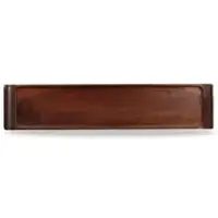 Churchill Livingstone 4 x Servierbrett eckig 46x10cm ACACIA WOOD