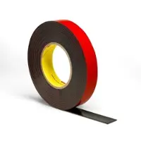 3M PT1100F Acrylic Klebeband, schwarz, 9 mm x 20 m, 1,1 mm