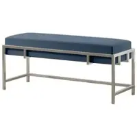 Möbel Kraft Polsterbank ¦ blau ¦ Maße (cm): B: 80 H: 45