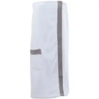 Carl Ross Sarong "80100" Gr. 80, weiß (weiß, platin), 80/140, Frottier, Hausmäntel, Sarong