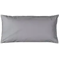 Möve Kissenbezug MÖVE "Luxery", grau, B:80cm L:40cm, Satin, Obermaterial: 100% Baumwolle, Kissenbezüge, Kissenbezug, mit elegantem Zierstick