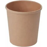 VEPATIM 125x Suppenbehälter Suppenbecher aus Kraftpapier braun 400ml FSCR