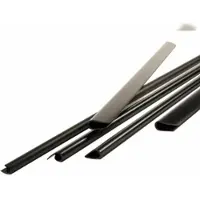 VEPATIM 500x Klemmschienen für 3-25 Blatt schwarz DIN A4 3 mm
