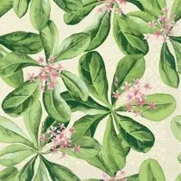 Mank Serviette aus Tissue, Design Jane, 33 x 33 cm, 100 Stück - Floral Blumen